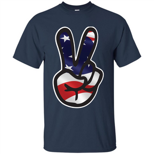 Amreican Flag Peace Guy T-shirt