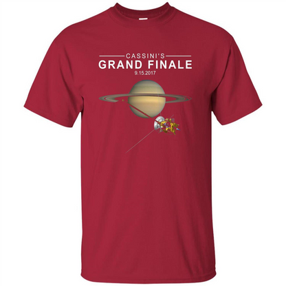 Cassini Grand Finale Space T-shirt Cardinal