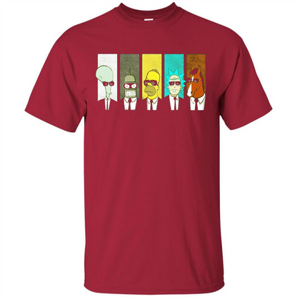 Form Into Rick And Go To The Morty T-shirt Cardinal