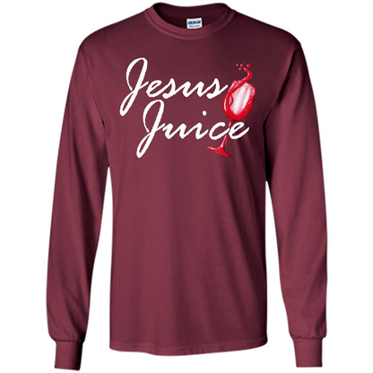 Wine T-shirt Jesus Juice Maroon
