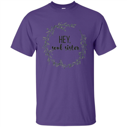 Hey, Soul Sister T-shirt Purple