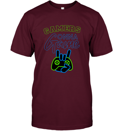 Gamer Gonna Game Gaming Shirt T-Shirt Maroon