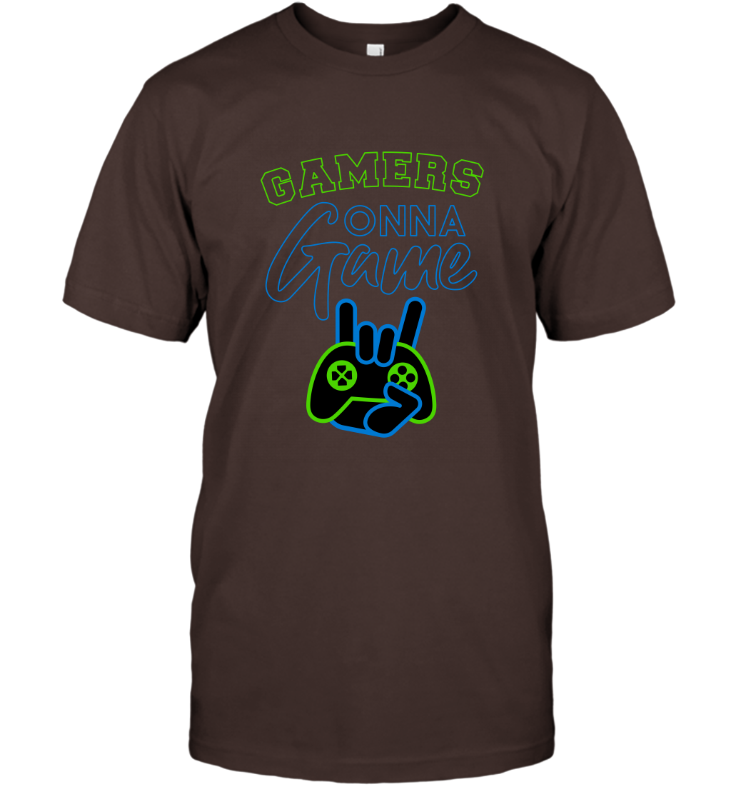 Gamer Gonna Game Gaming Shirt T-Shirt Dark Chocolate