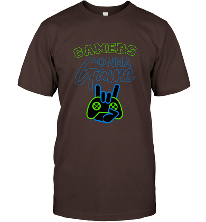 Gamer Gonna Game Gaming Shirt T-Shirt Dark Chocolate