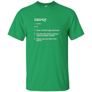 Nanny Definition T-shirt Funny Cool Present Gift T-shirt