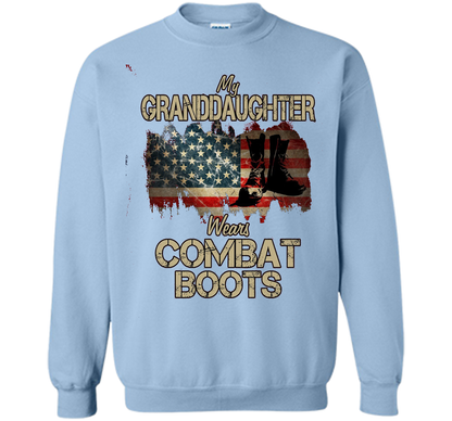 Combat Boots Soldier Granddaughter premium tee t-shirt Light Blue