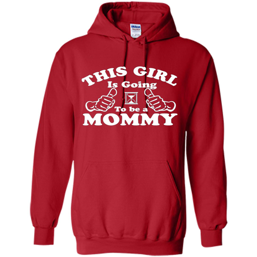 Mommy T-shirt This Girl Is Going to Be A Mommy Red