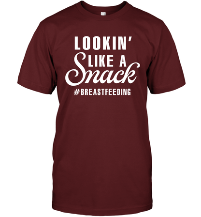 Lookin' Like A Snack Breastfeeding Shirt T-Shirt T-Shirt Cardinal