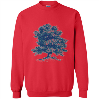 Maple Tree T-Shirt. Tree Natural Maple Tree T-shirt Red
