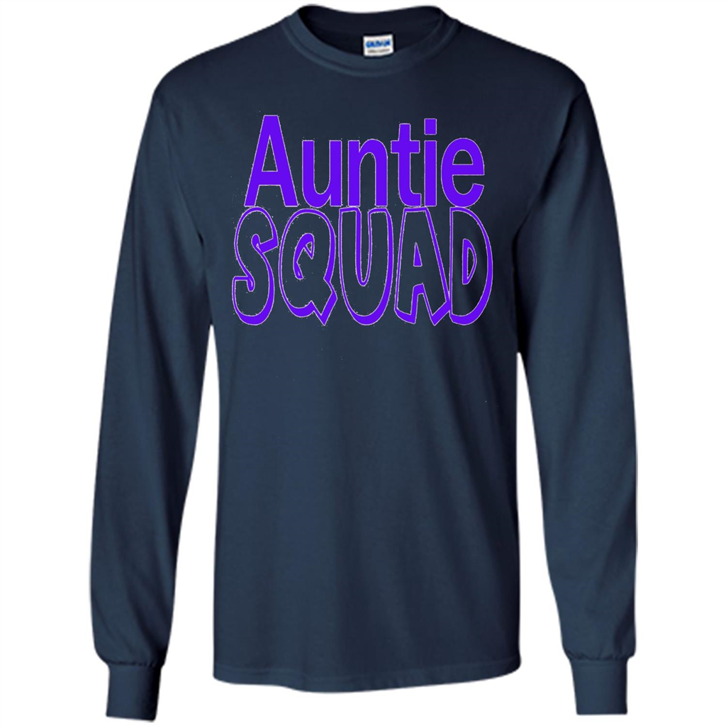 Auntie Squad T-Shirt Aunt Team Squad Navy