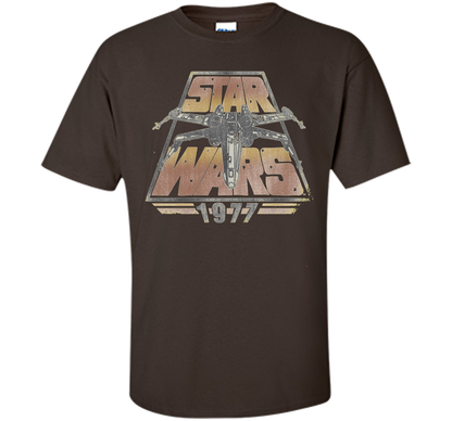 Star Wars 1977 Time Warp Graphic T-Shirt cool shirt Dark Chocolate