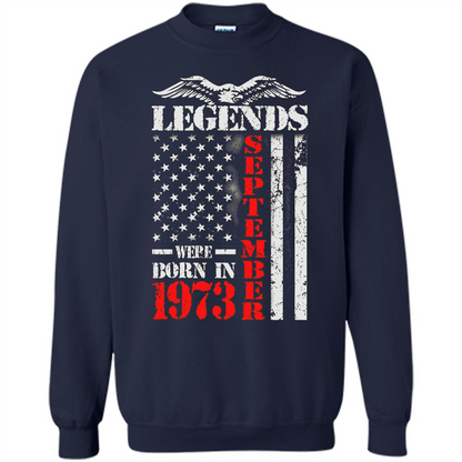 Legends Were Born In September 1973 T-shirt Navy