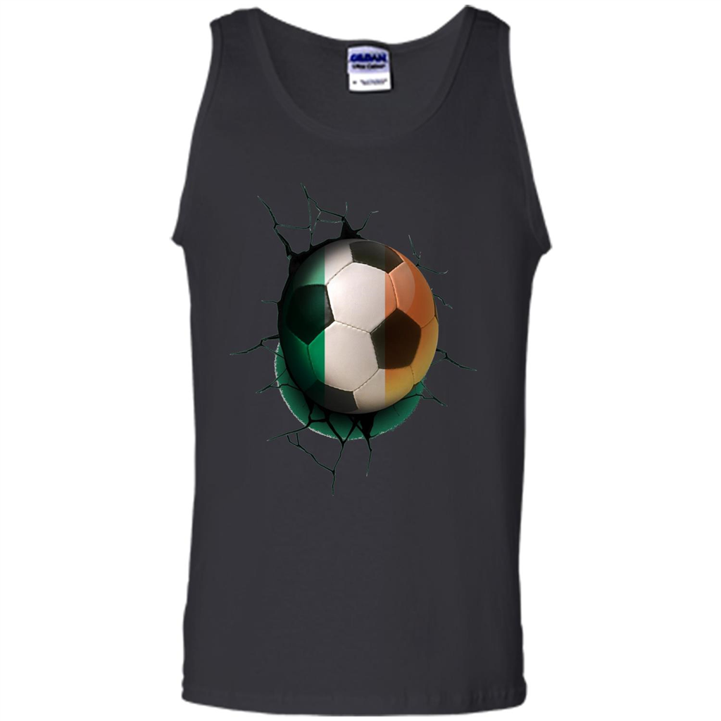 Ireland Football Soccer T-shirt Black