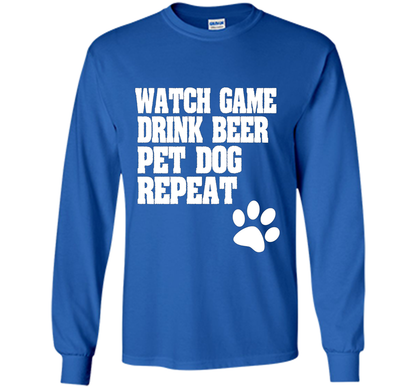 Sports Fan, Beer Drinker, Dog Lover Shirt for men and women shirt Royal