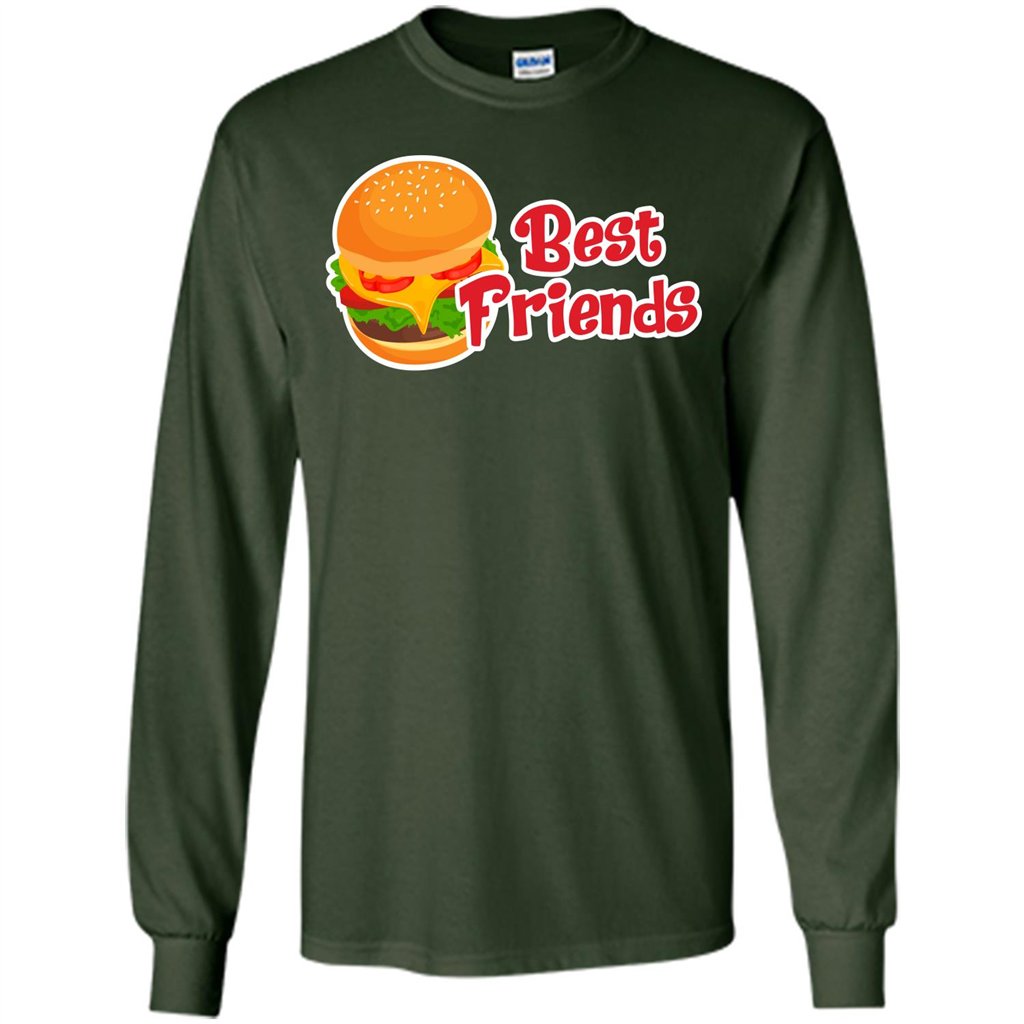 Hamburger T-shirt Best Friends T-shirt Forest Green