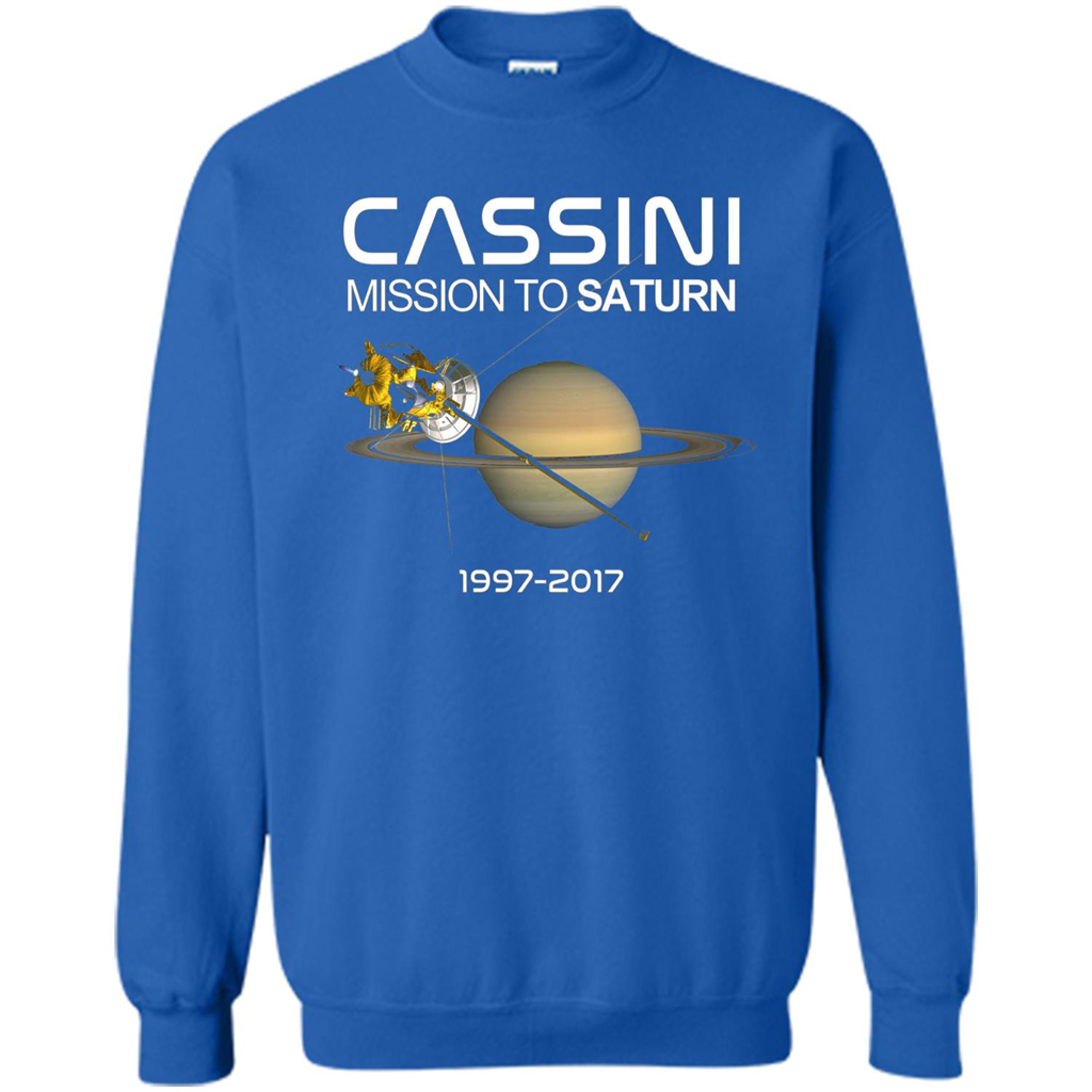 Cassini Mission to Saturn Space T-Shirt Royal
