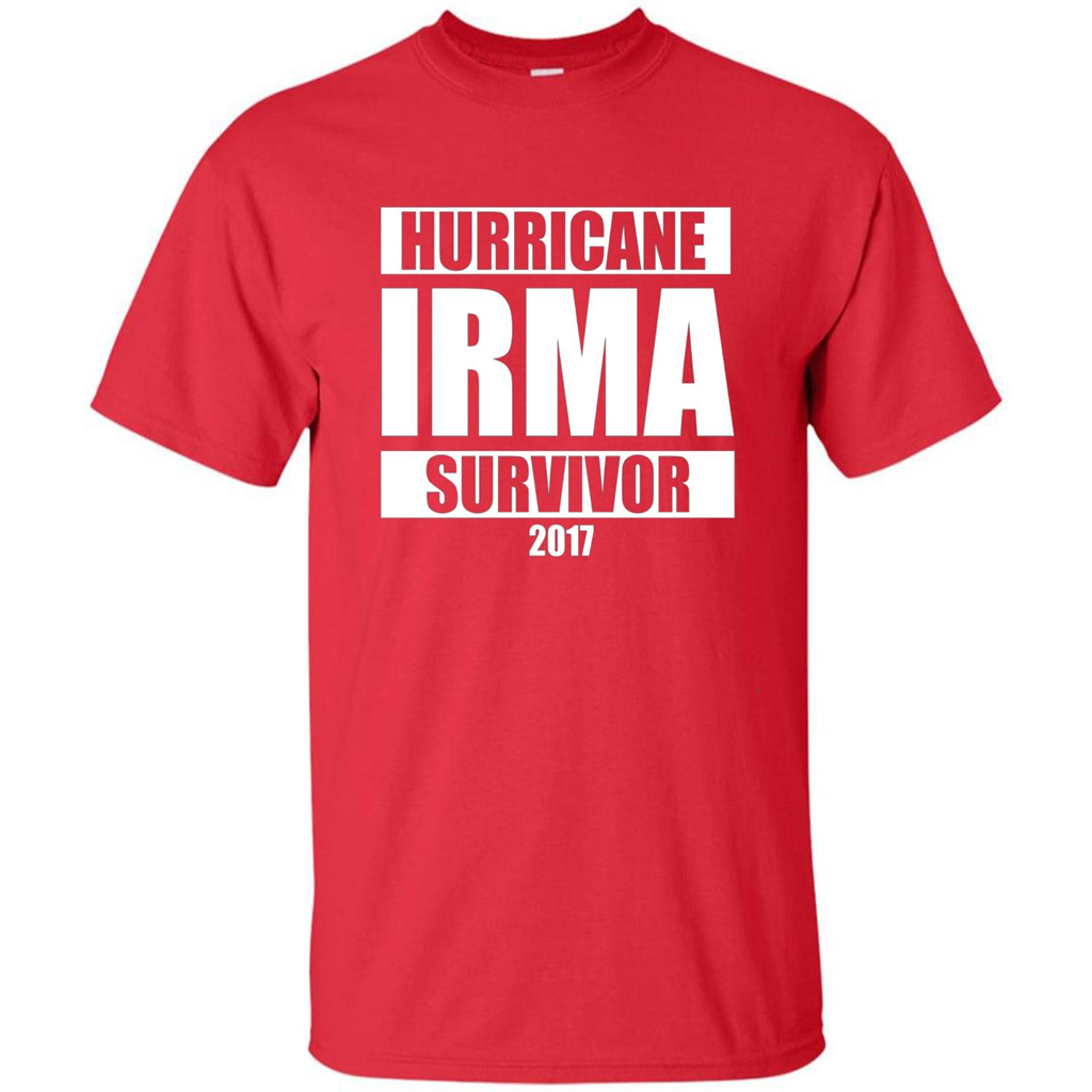 Hurricane Irma Survivor T-shirt 2017 Red