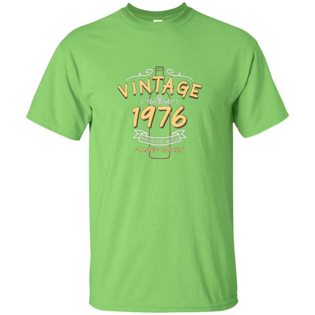 Birthday Gift T-shirt Vintage 1976 Limited Edition T-shirt Lime