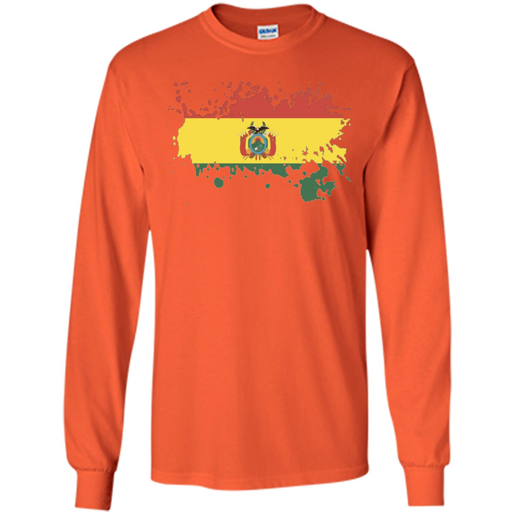 Flag of Bolivia Bolivian T-shirt Orange