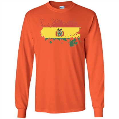 Flag of Bolivia Bolivian T-shirt Orange