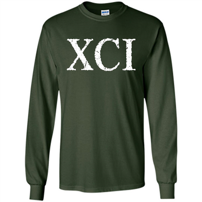 Roman Numeral 91 XCI Shirt Forest Green