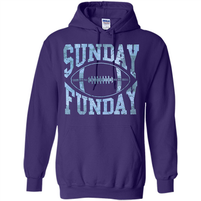 Football T-shirt Sunday Funday Football SeasonT-Shirt Purple