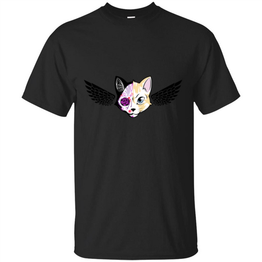 Wolf and Bird T-shirt Black