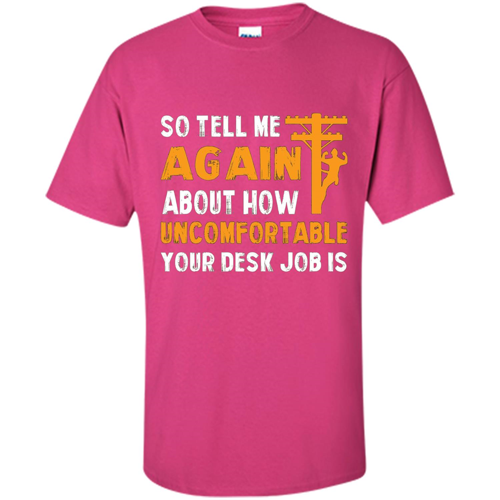 Lineman T-shirt Cool Gift For Lineman Heliconia
