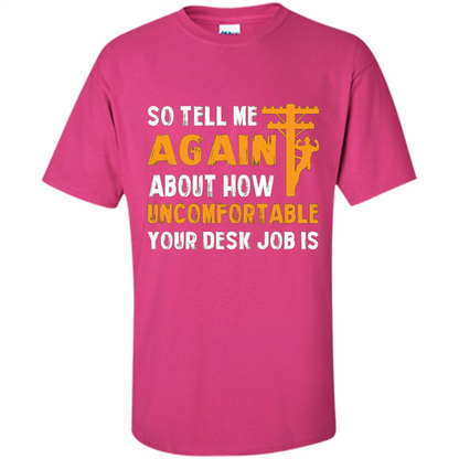 Lineman T-shirt Cool Gift For Lineman Heliconia