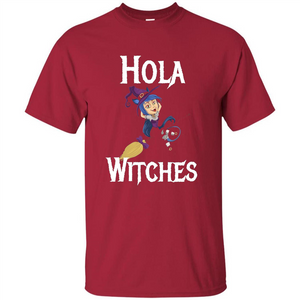 Hola Witches Halloween T-shirt Cute and Funny Witch