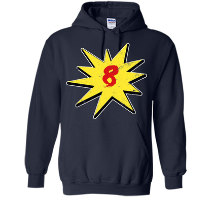 Eighth Birthday Shirt Super Hero Birthday Shirt 8 Year Old shirt Navy