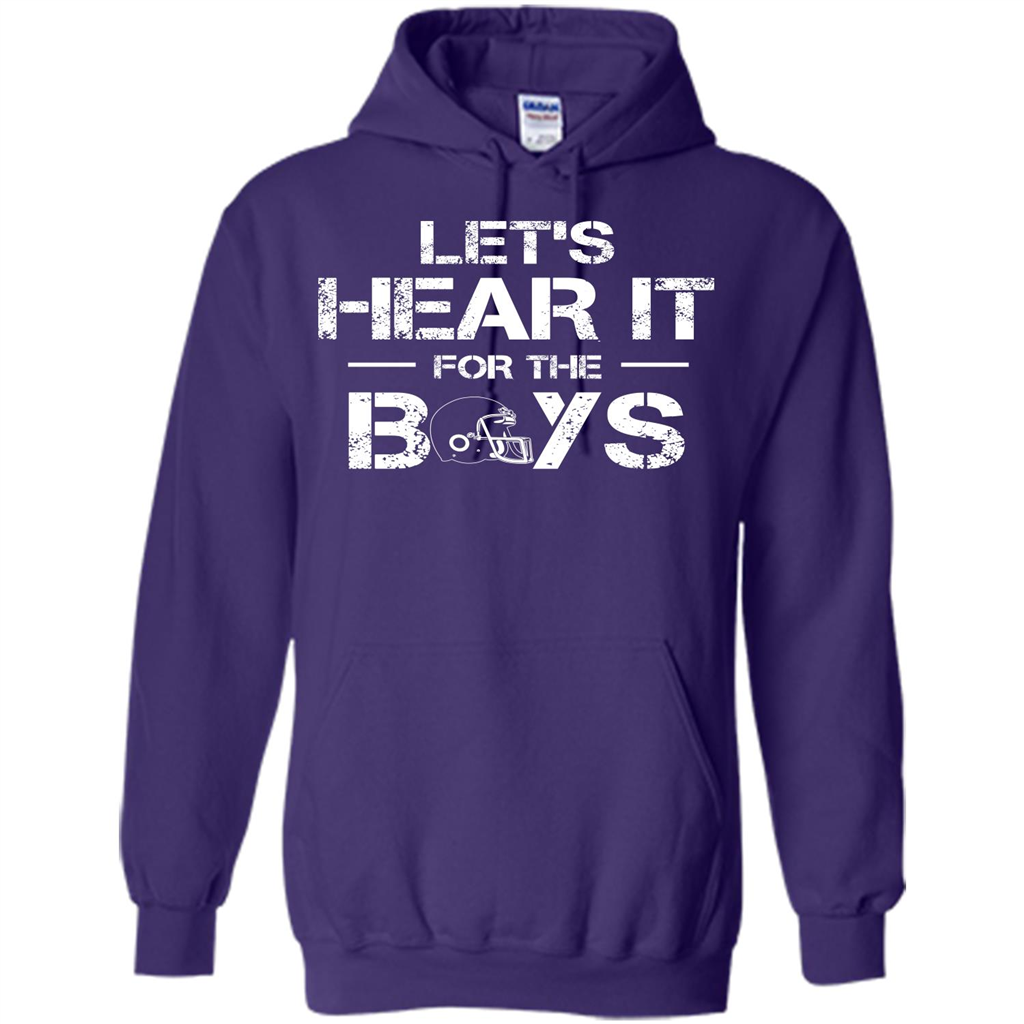 Football T-shirt Let's Hear It For The Boys Purple