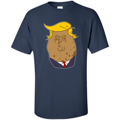 Trumptato Potato Cute Potatoes T-Shirt Navy