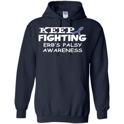 Cancer Awareness T-shirt Keep Fighting Erb’s Palsy Awareness Navy