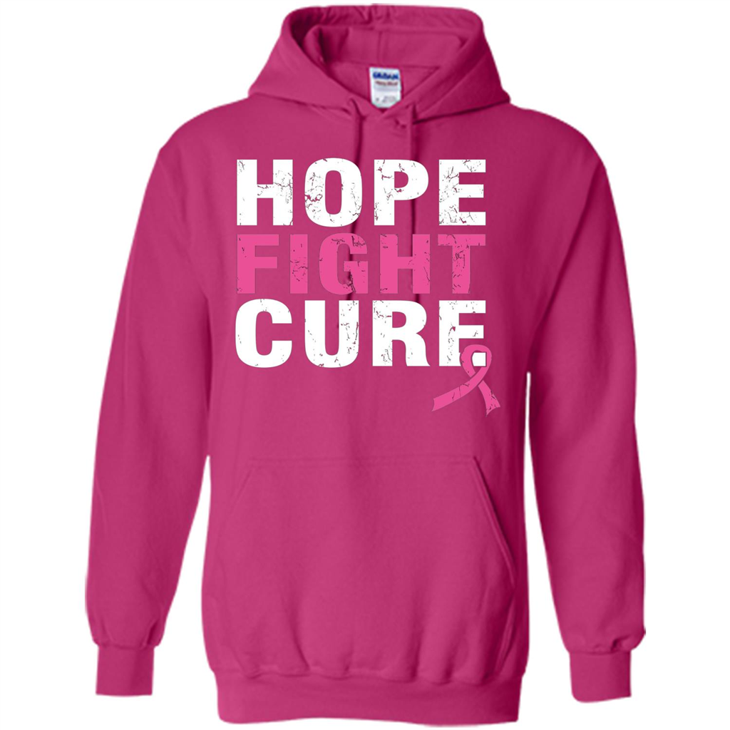 Breast Cancer Awareness T-shirt Hope Fight Cure Heliconia