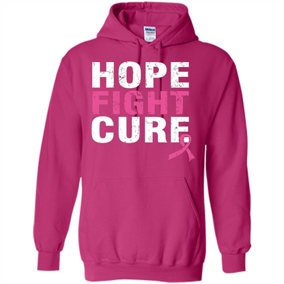 Breast Cancer Awareness T-shirt Hope Fight Cure Heliconia