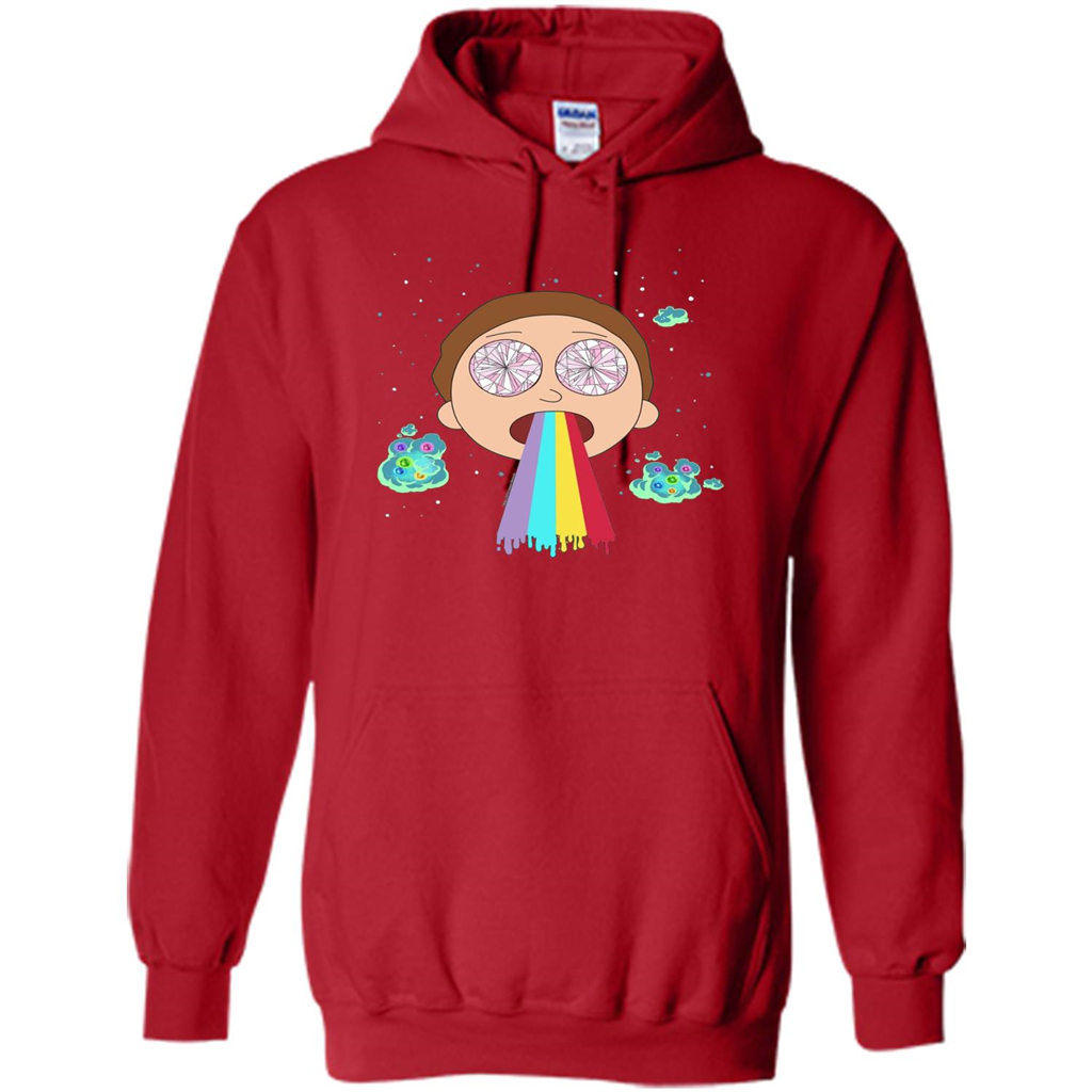 Cartoon Lovers T-shirt Space Morty Red