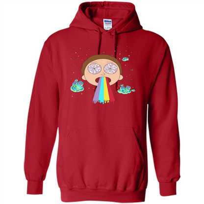 Cartoon Lovers T-shirt Space Morty Red