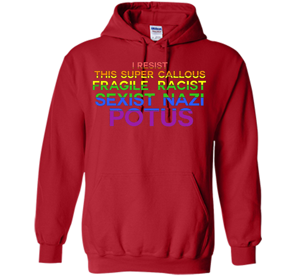 I Resist This Super Callous Fragile Racist Sexist Nazi Potu T-shirt Red