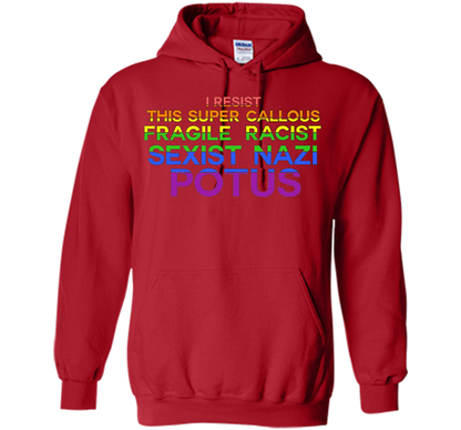 I Resist This Super Callous Fragile Racist Sexist Nazi Potu T-shirt Red