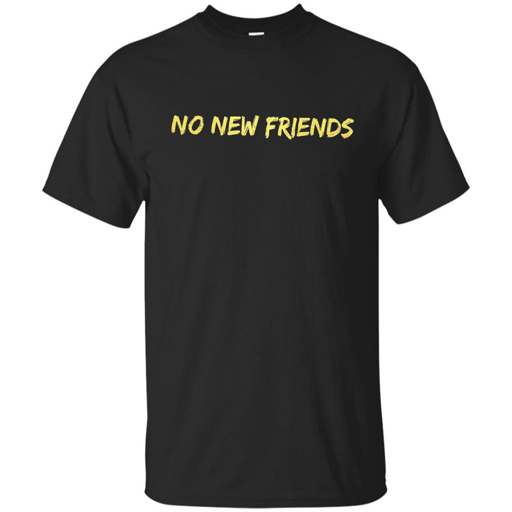No New Friends T-Shirt Black