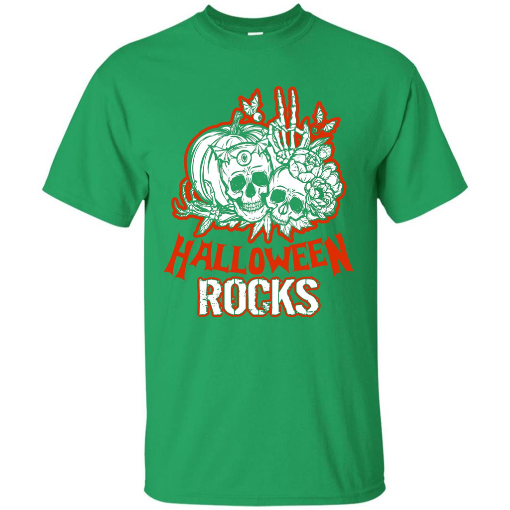Halloween Rocks T-shirt Irish Green