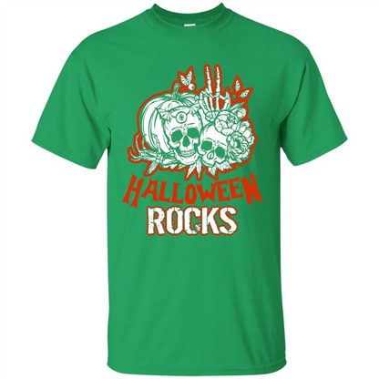 Halloween Rocks T-shirt Irish Green