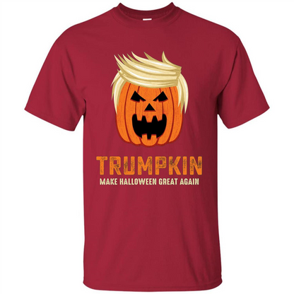 Halloween Trumpkin Funny T-Shirt Make Halloween Great Again Cardinal