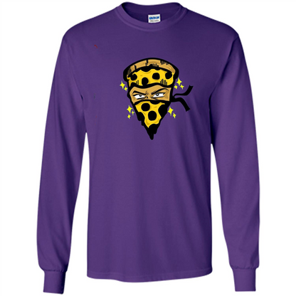 Pizza Warrior Funny Foodie Food Lover T-shirt Purple