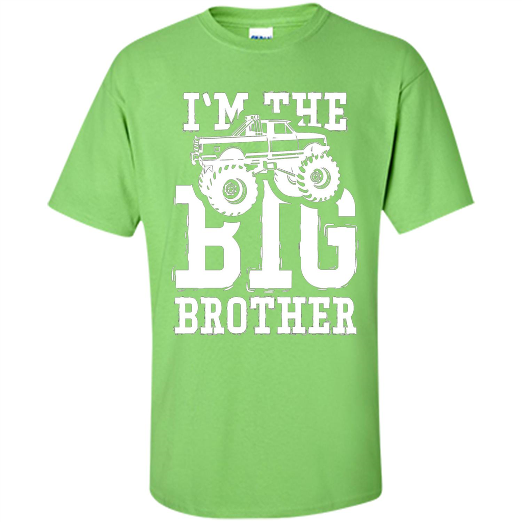 I'm The Big Brother Monster Truck T-shirt Lime
