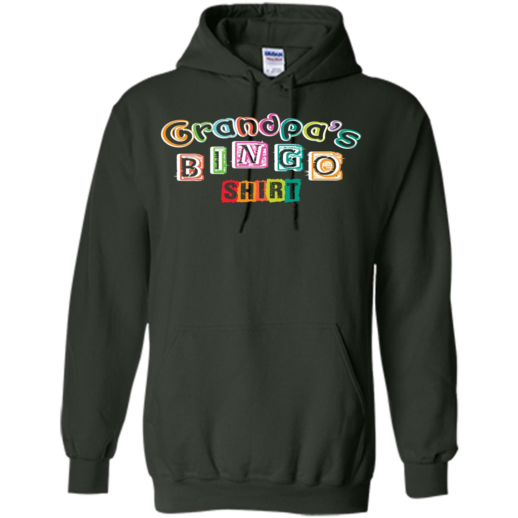Papa T-shirt GrandpaŠ—Ès Bingo T-shirt Forest Green