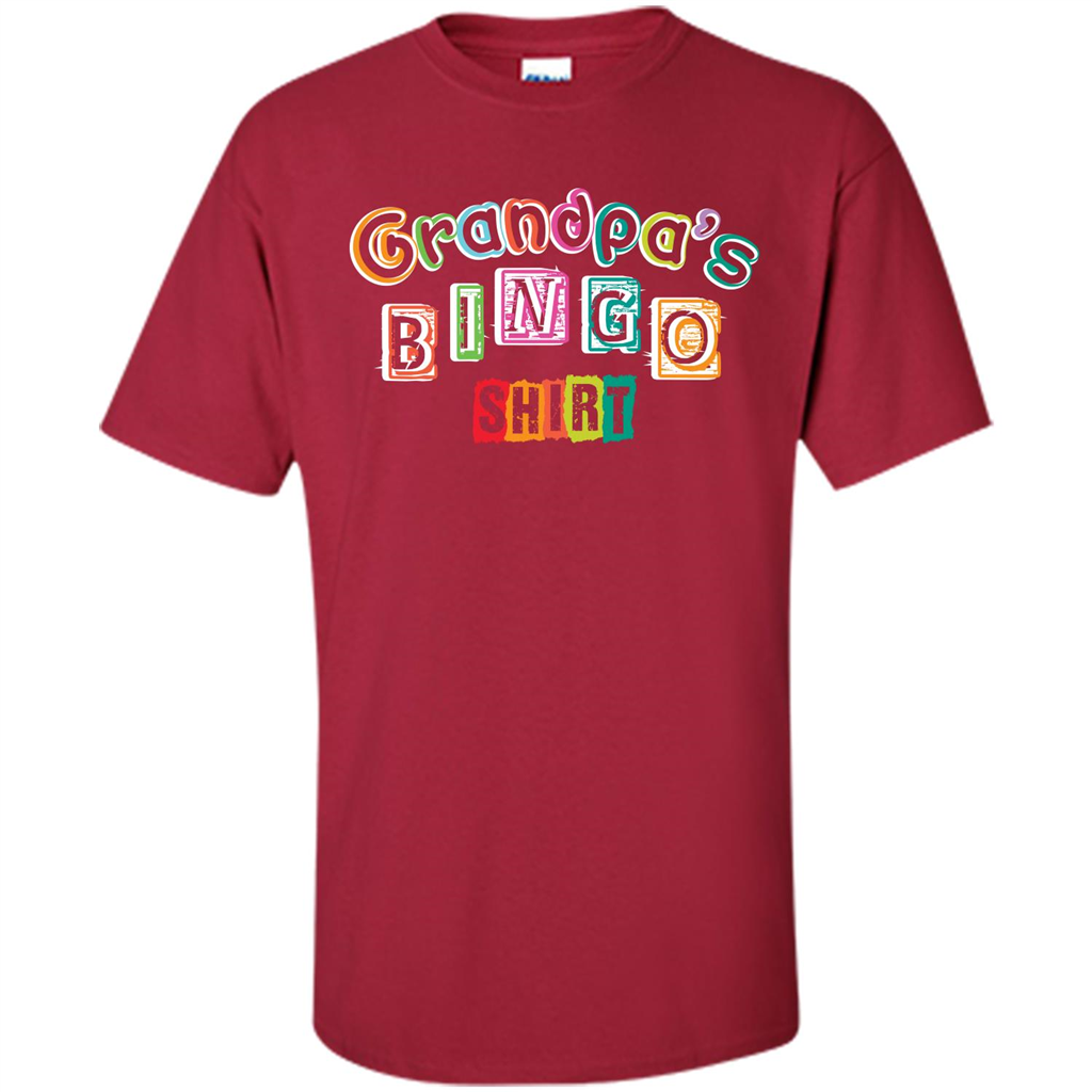 Papa T-shirt GrandpaŠ—Ès Bingo T-shirt Cardinal