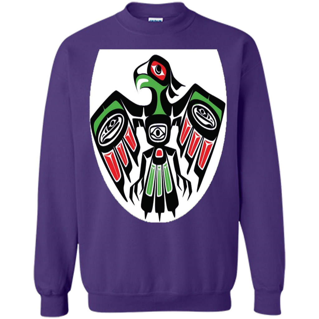 Native American Eagle T-shirt Purple