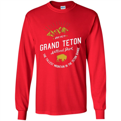 Grand Teton National Park T-shirt Red